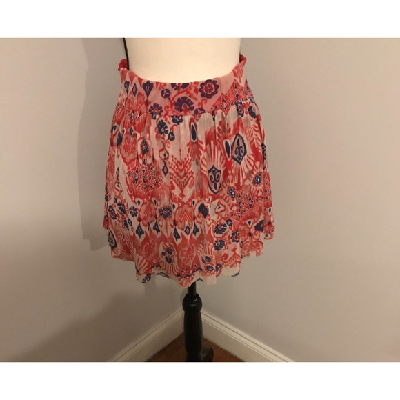 Anthropologie Weston Wear Asymmetrical Tiered Mesh Skirt - Size Small - Picture 3 of 9